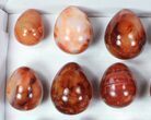 Lot: Lbs Polished Carnelian Eggs - Pieces #78113-2